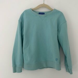 Maison Me Turquoise Blue Basic Crew Neck Sweater Pullover Size 5-6 Years